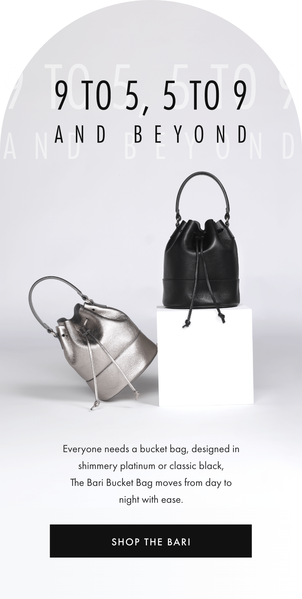 Aquatalia The Bari Bucket Bag Milled