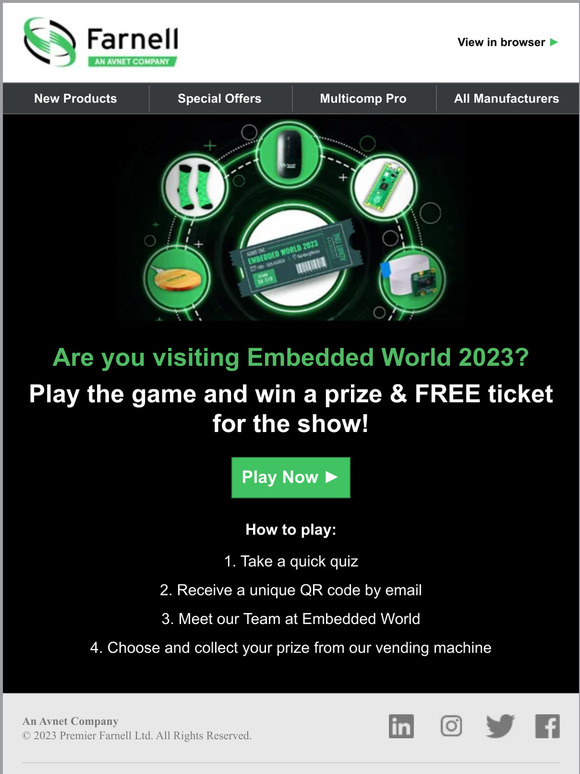 Next week: Embedded World. Come meet us and win a prize!