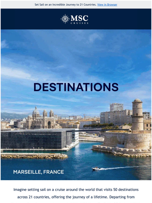 MSC Cruises Now Open To Book World Cruise 2025 50 Must See Destinations Milled