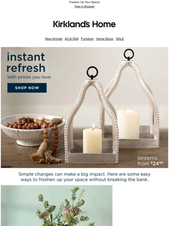 Instant Refresh | Simple Changes, Big Impact, Great Prices!