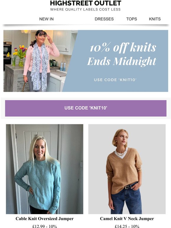 10% Off KNITS - Today only! 🙌