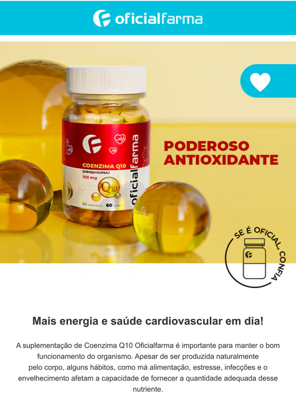 Melhore sua saúde com Coenzima Q10! 