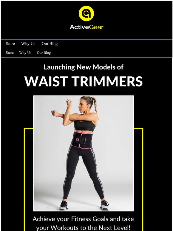 Introducing the New ActiveGear Waist Trimmer Belt 💪🏋️‍♀️🔥
