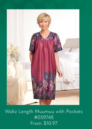 Waltz Length Muumuu with Pockets