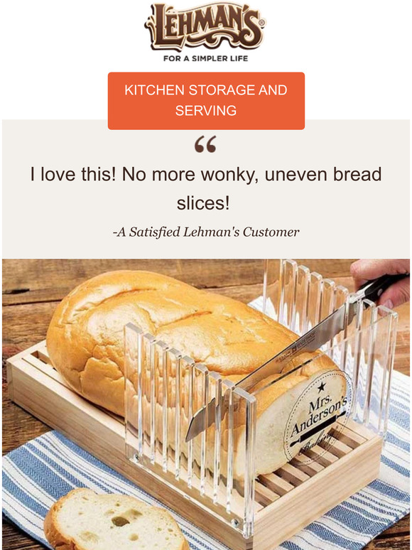 Lehman's Serving and Storage Solutions Solved 😊 Milled