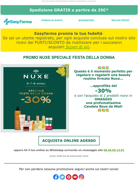 💐 NUXE -30% | Speciale Festa della Donna