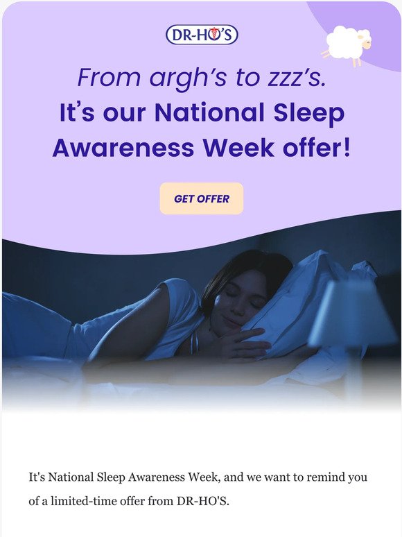 Save during National Sleep Awareness Week!