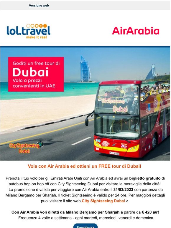 Non perderti il FREE City Sightseeing Dubai!