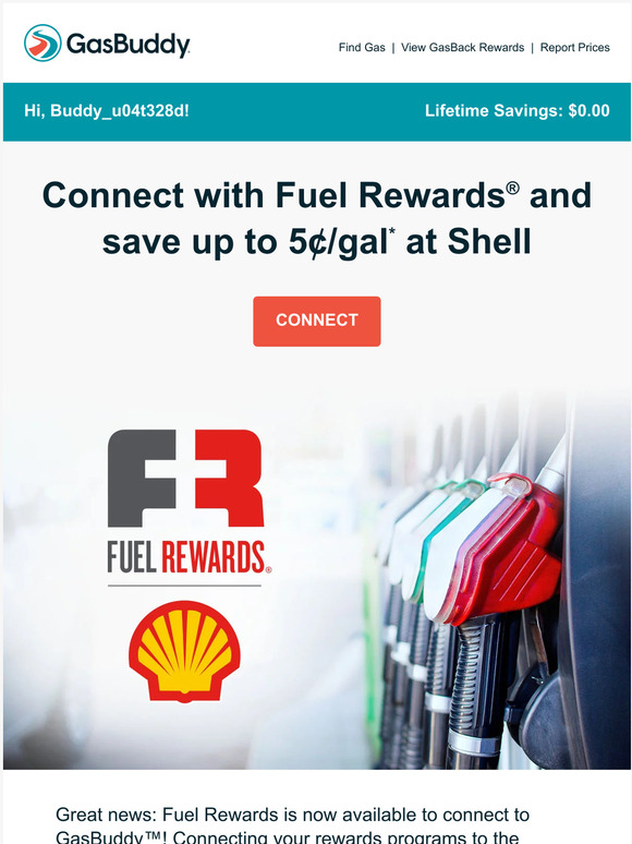 Gas Buddy Connect with Fuel Rewards® and save 5¢/gal at Shell Milled