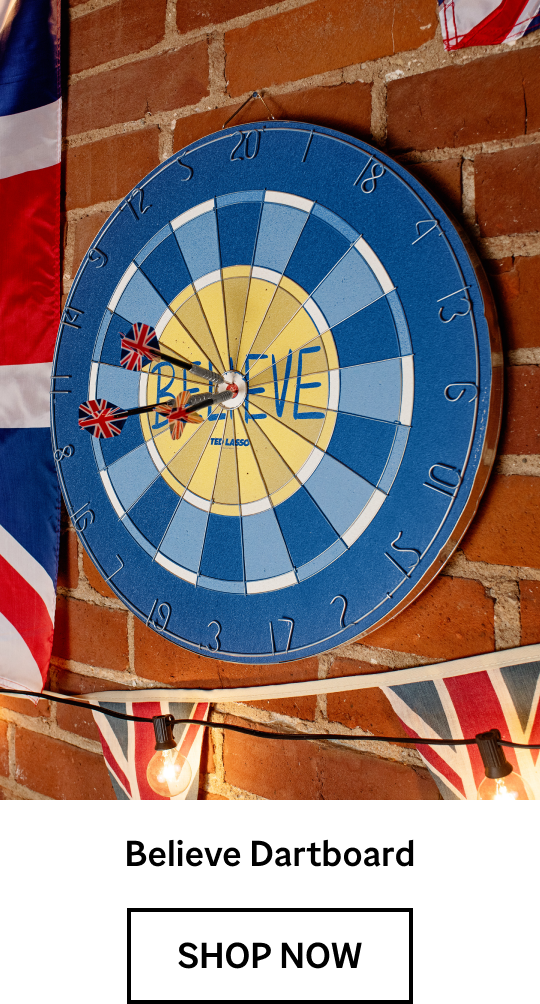 Ted Lasso Believe Dartboard