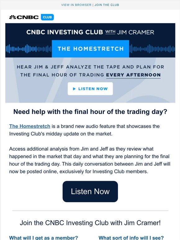 Let the Investing Club help with the final hour of the trading day!