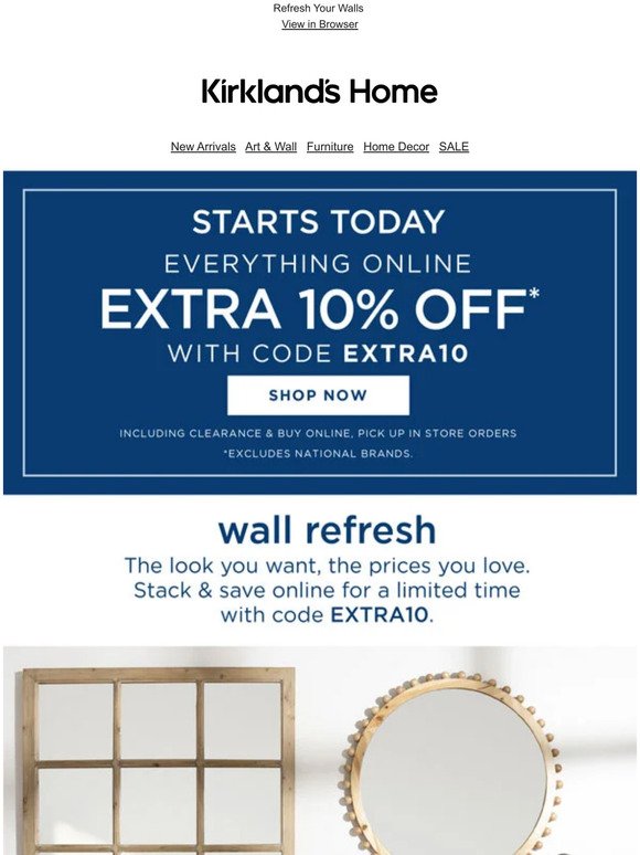 Limited Time: Save Extra on Everything Online (Including Clearance)!