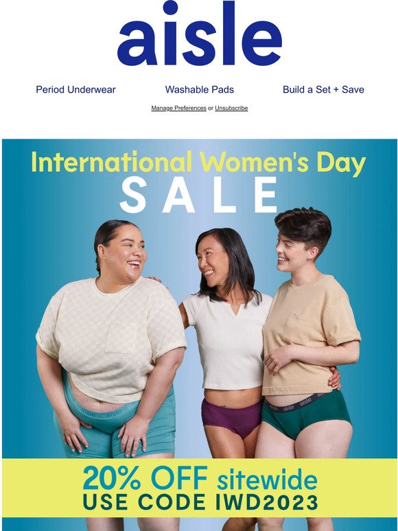 Happy Int’l Women’s Day! Take 20% Off Sitewide