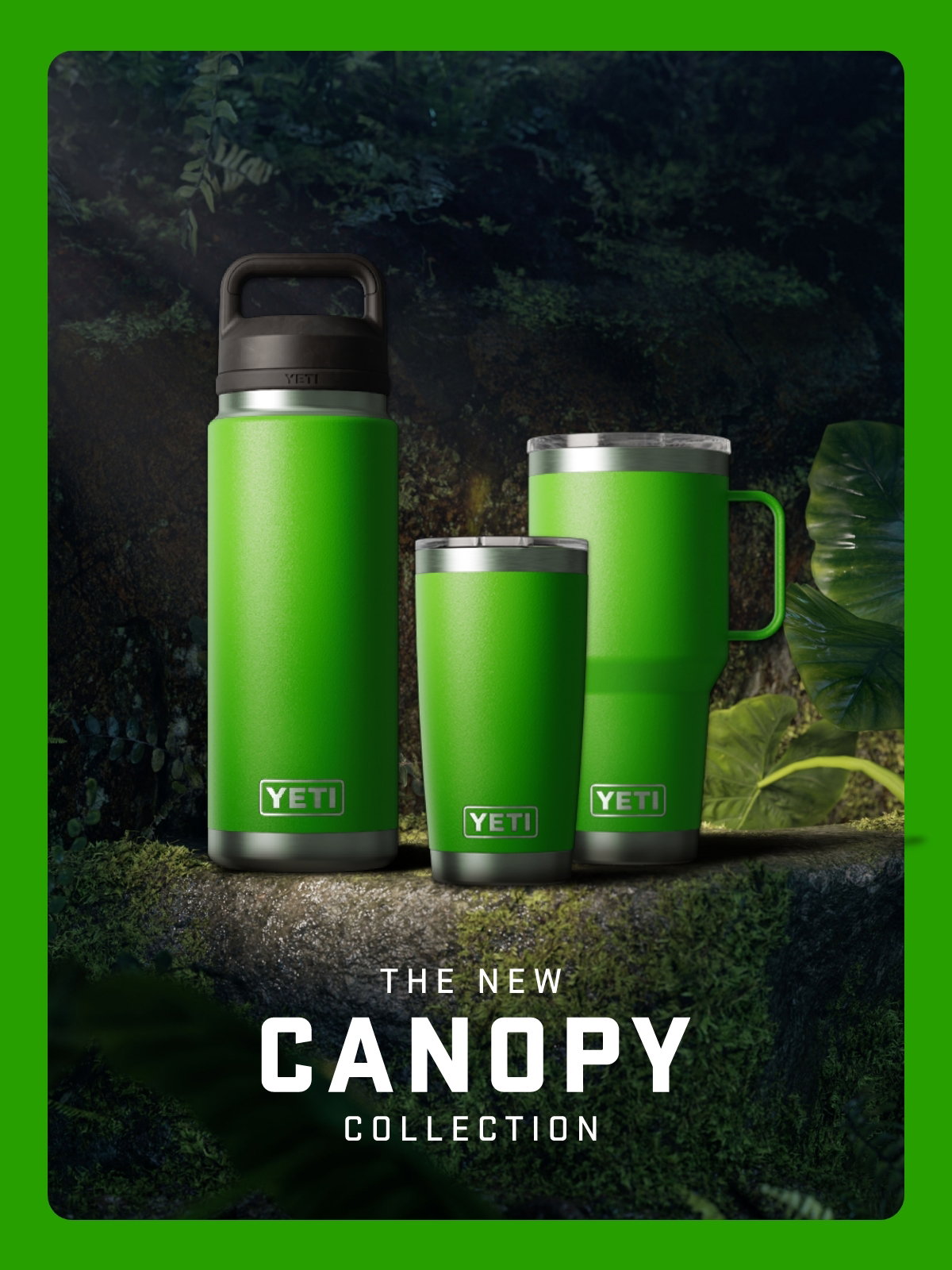 Yeti Canopy green Bottles Set Of Two