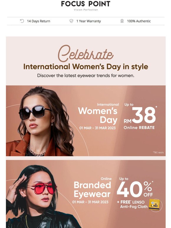 Celebrate International Women's Day in style! ❤🎀