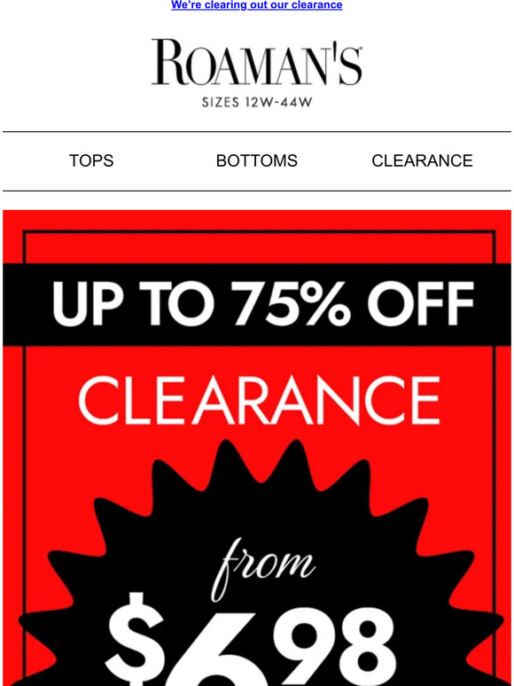 roaman's clearance tops