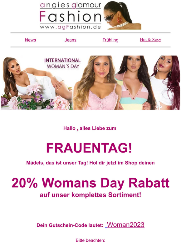 agFashion.de: 😍 Weltfrauentag �� Girl power ✌️