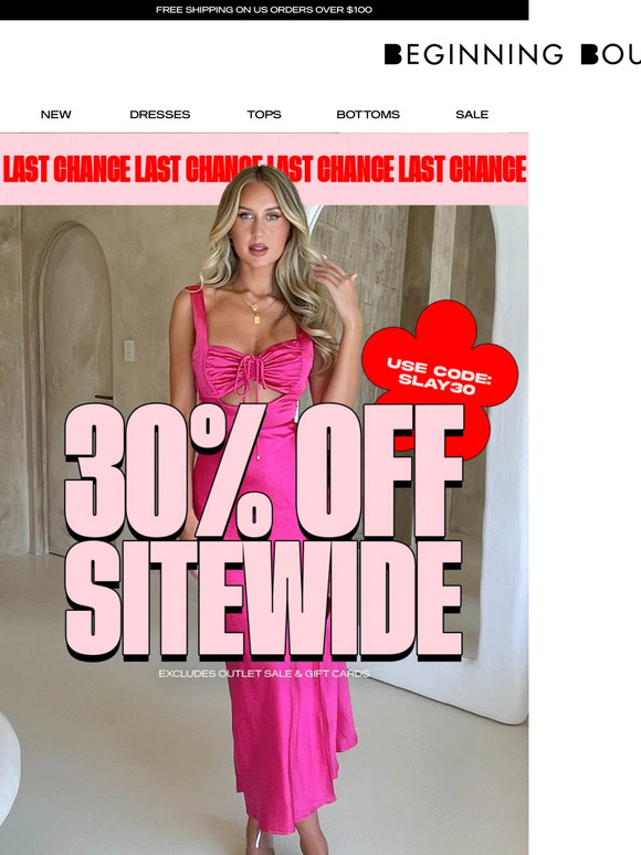 30% OFF Your Next Best Dress 😍