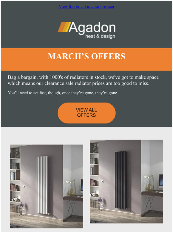 This month's Designer Radiator Offers