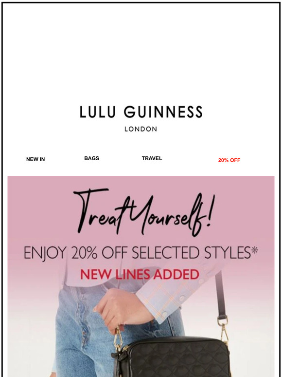 Don't miss - new styles with 20% off