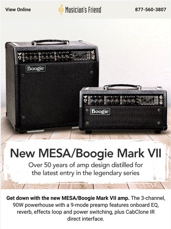 MESA/Boogie launches the Mark VII