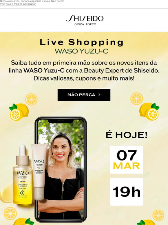 É HOJE! Live Shopping com a Beauty Expert.