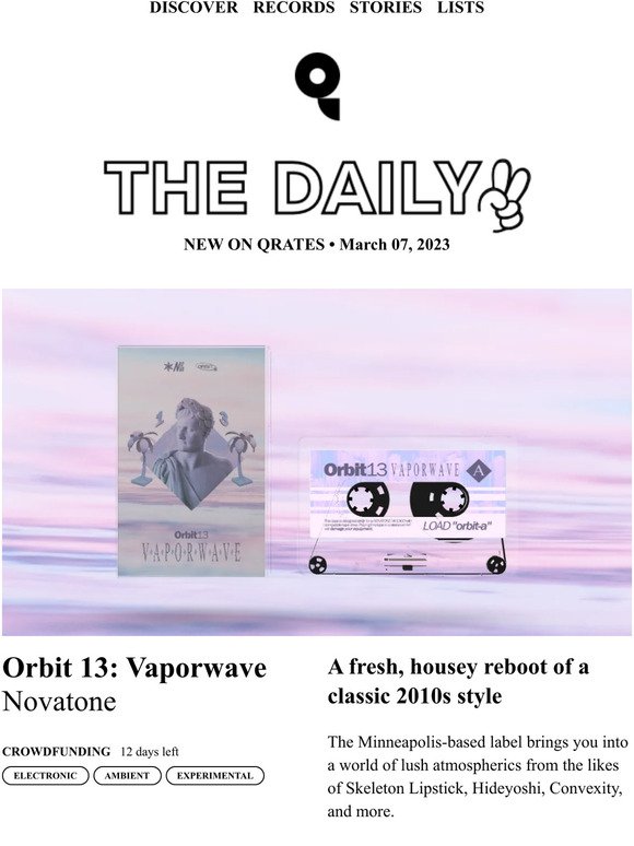Qrates Daily: Novatone, "Orbit 13: Vaporwave"
