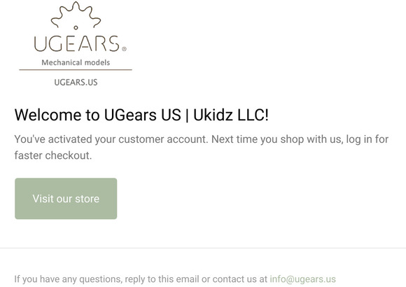 Customer account confirmation