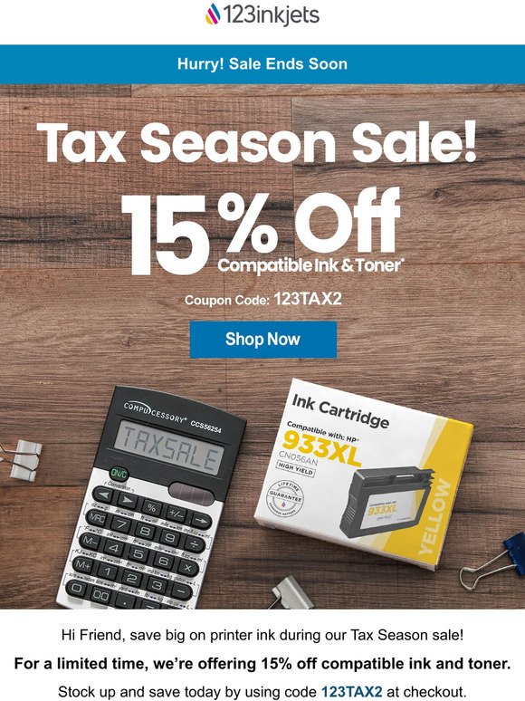 Our Tax Season Sale Won't Last! Experience Quality Printing at a Great Value