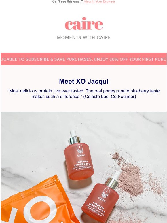 —, Try XO Jacqui Protein - the most delicious protein you'll ever taste!