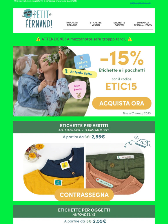 🏷️OFFERTA ESCLUSIVA 48 ORE🏷️: Ultimo giorno!