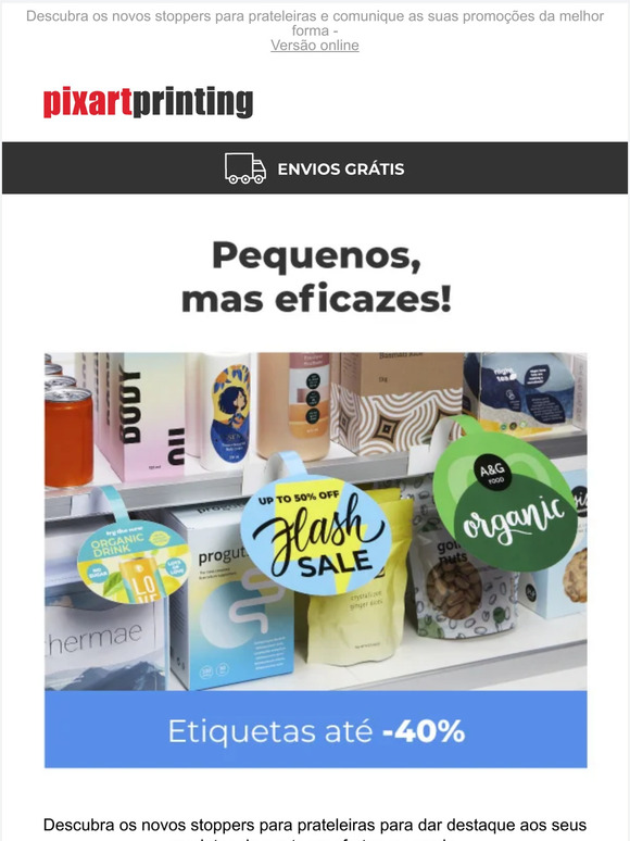 Chame a atenção dos seus clientes: chegaram os novos stoppers para prateleiras!
