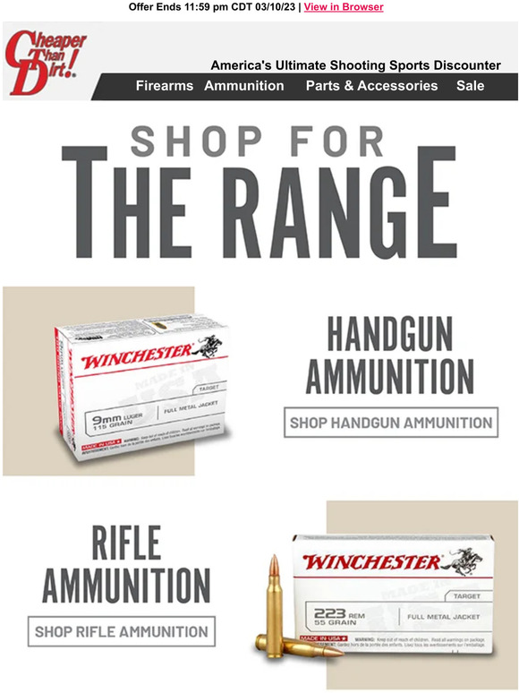 Cheaper Than Dirt Secure Your Ammo and Firearms Before Your Next Range