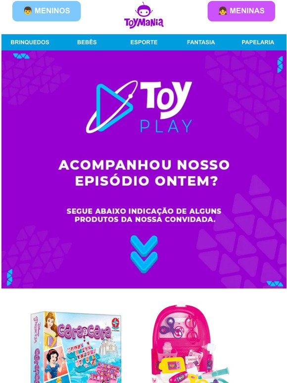 Saiu o 3 ep do ToyPlay Podcast! 🤩🎙️
