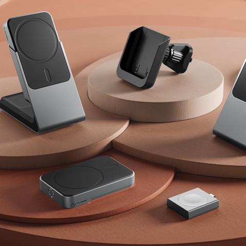 Matrix 3-in-1 magnetic charging dock is a modular system that powers devices anywhere
