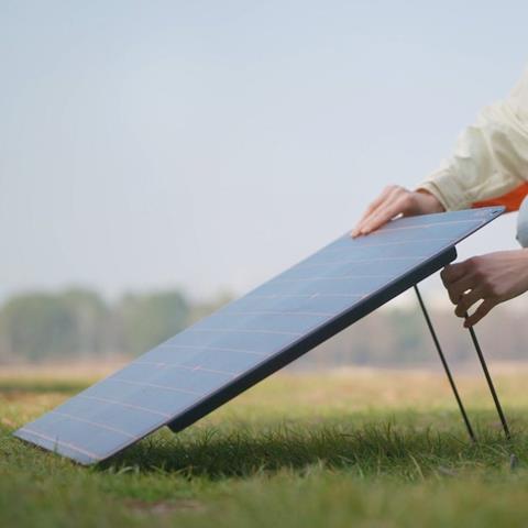 FLEXSOLAR A60 Pro 60W solar panel has an incredibly thin and lightweight design