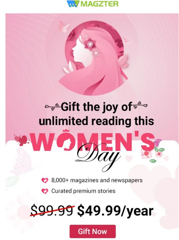 Gift the joy of unlimited reading this Women’s Day, Save 50%