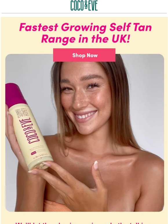 UK's FASTEST growing self tan range