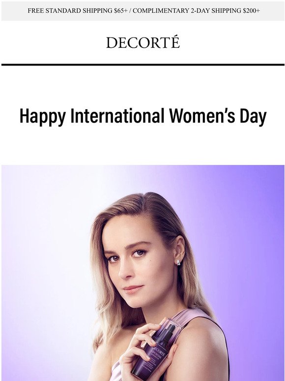 Celebrate International Women’s Day with Decorté