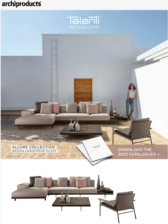 Archiproducts IT Talenti outdoor furniture modularity, sharing and