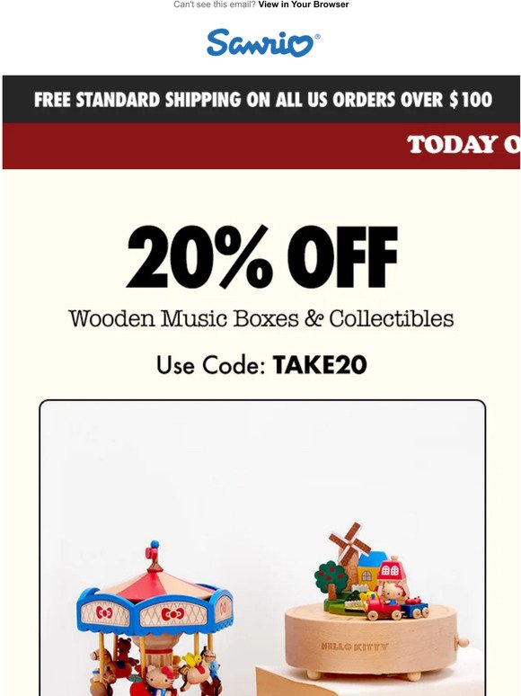 Enjoy 20% Off Wooden Music Boxes! 🎁 ✨