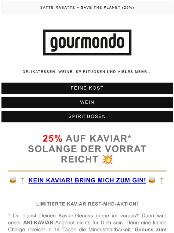 💥 25% auf Kaviar + The Illusionist 🥃 🍸