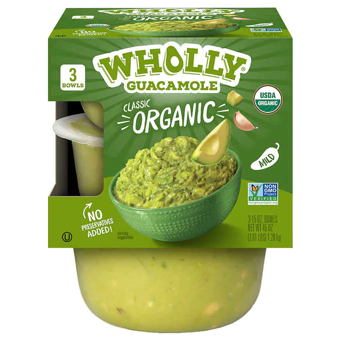 WHOLLY® Guacamole Classic Organic Bowls