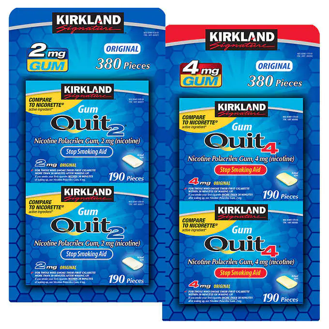 Kirkland Signature Quit Original Gum 2 mg OR 4 mg