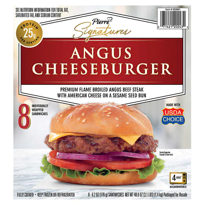 Pierre Signatures Angus Cheeseburger