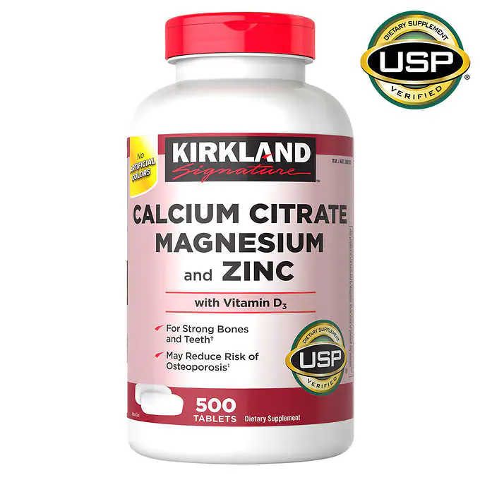 Kirkland Signature Calcium Citrate Magnesium and Zinc
