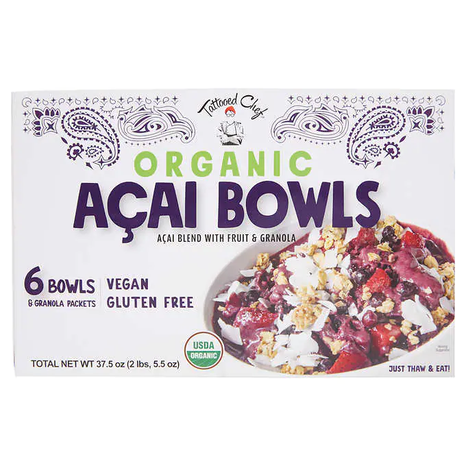 Tattooed Chef Organic Açai Bowls