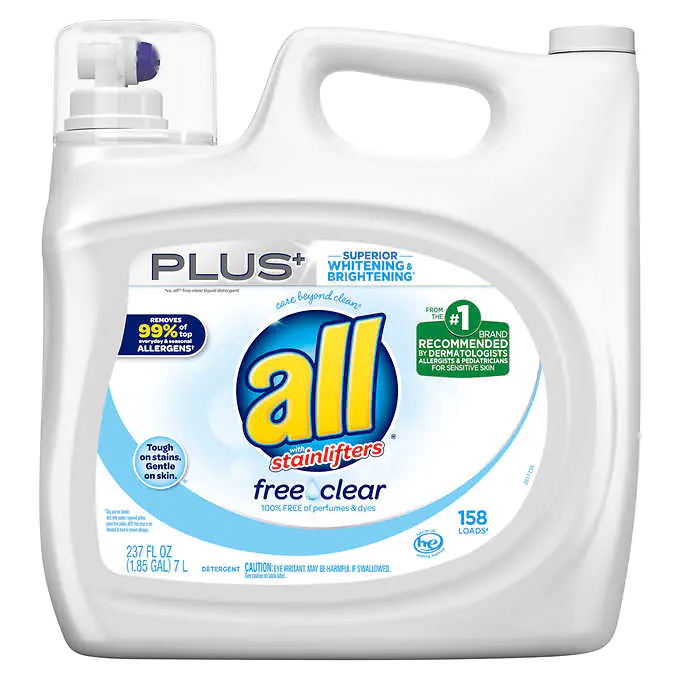 all Free & Clear Plus HE Liquid Laundry Detergent