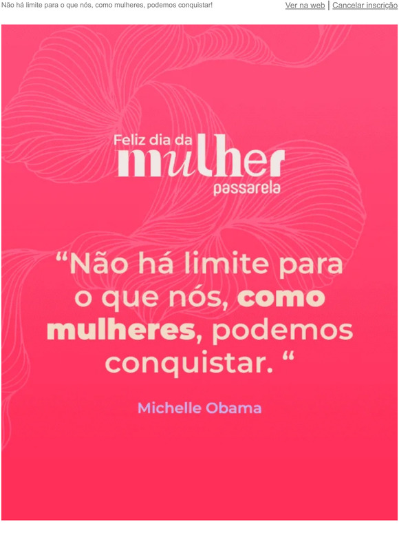 💕 Feliz Dia da Mulher