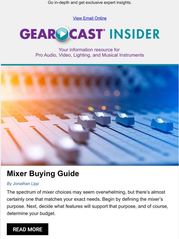GearCast: Mixer Buying Tips, Great Effects and More!